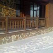 терраса в п. Комарова, ограждения деквуд