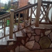 Ограждение входного крыльца из ДПК Тюмень