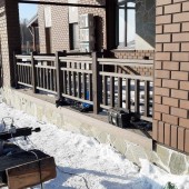 Терраса и ограждение - перила из ДПК