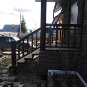 Входная группа из террасной доски в Березняках, Тюмень